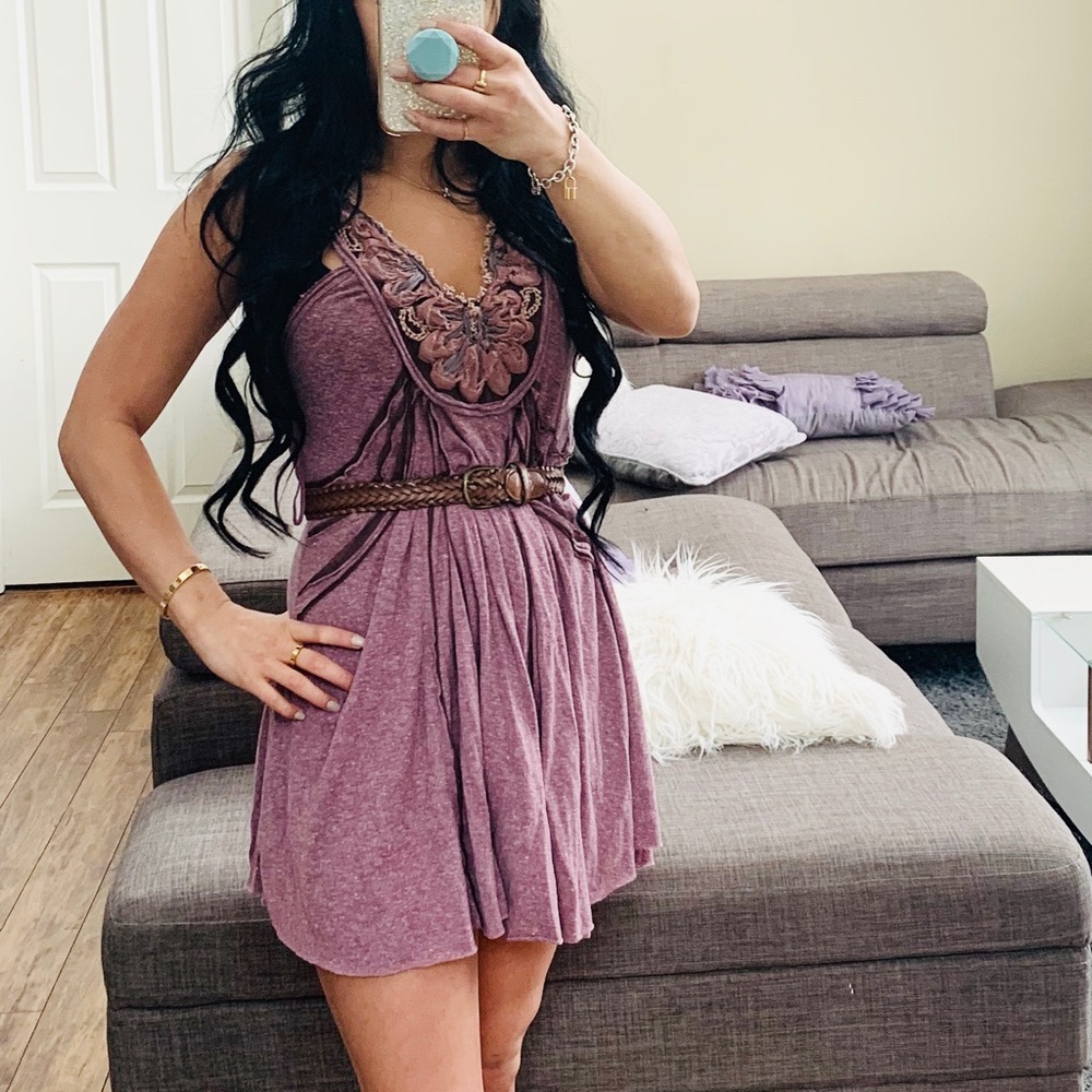 𝓯𝓹🦋 FREE PEOPLE FLORAL FRILL DRESS